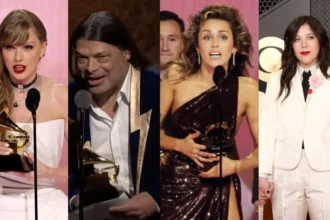 Mostangem com fotos dos vencedores do Grammy Awards