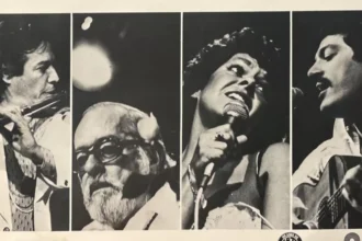 Canecão com Tom Jobim, Vinícius de Moraes, Miúcha e Toquinho