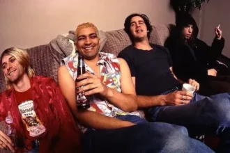 Foto Nirvana: dave grohl, Kurt Cobain, Pat Smear, krist novoselic