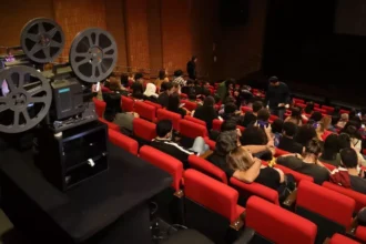 Foto Cinema moda antiga projeção analógica