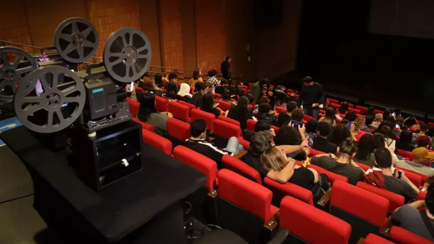 Foto Cinema moda antiga projeção analógica
