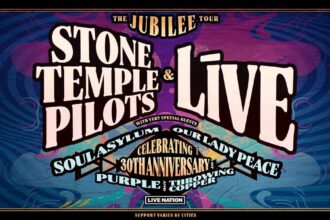Cartaz Turnê Stone Temple Pilots e Live