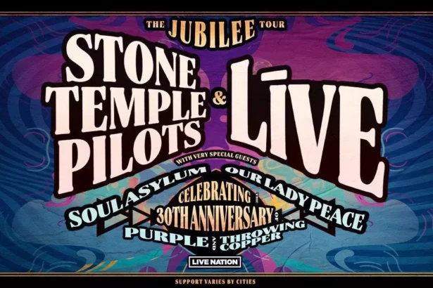 Cartaz Turnê Stone Temple Pilots e Live
