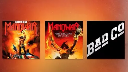 Foto capas do disco do Manowar e Bad Co