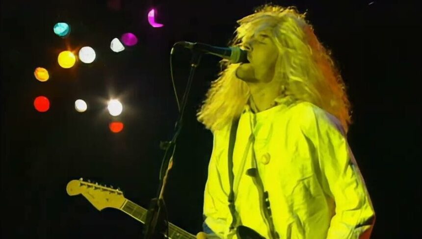 Foto Kurt Cobain no Reading Festival
