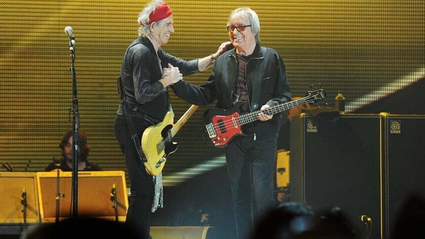 Foto: Bill Wyman e Keith Richards. Crédito: Dave J Hogan.