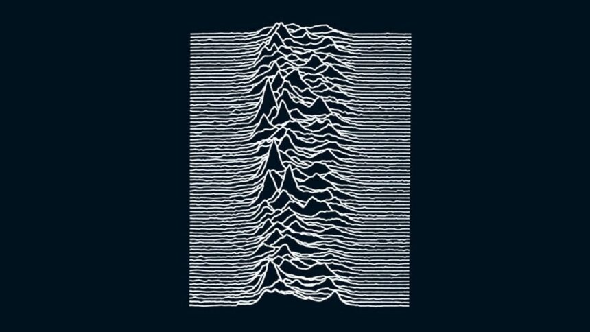 Capa Unknown Pleasures do Joy Division.