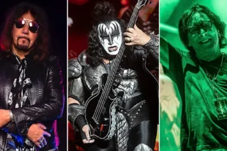 Foto: Ace. Gene e Peter. Crédito: Ace Frehley (via eOne); Gene Simmons (Raymond Ahner); Peter Criss (Melinda Oswandel).