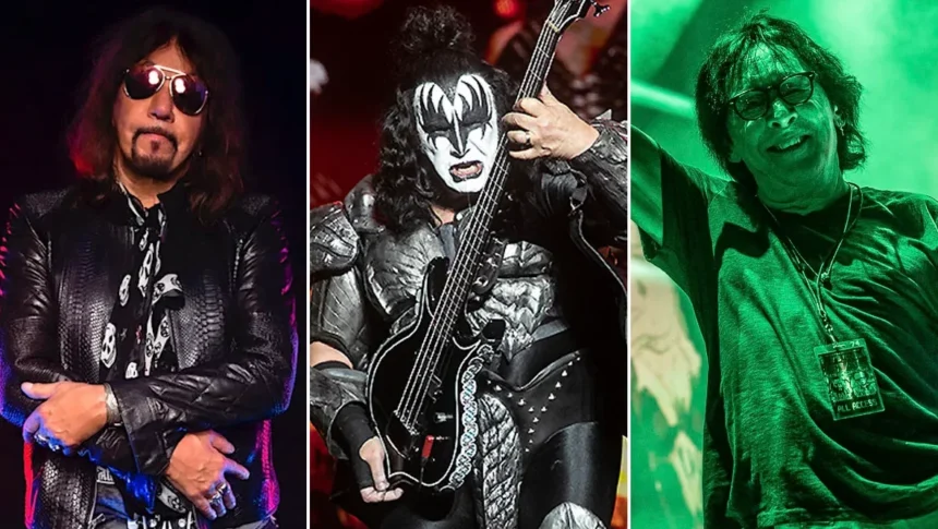 Foto: Ace. Gene e Peter. Crédito: Ace Frehley (via eOne); Gene Simmons (Raymond Ahner); Peter Criss (Melinda Oswandel).