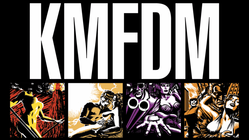 Banner divulgação 40 anos de KMFDM