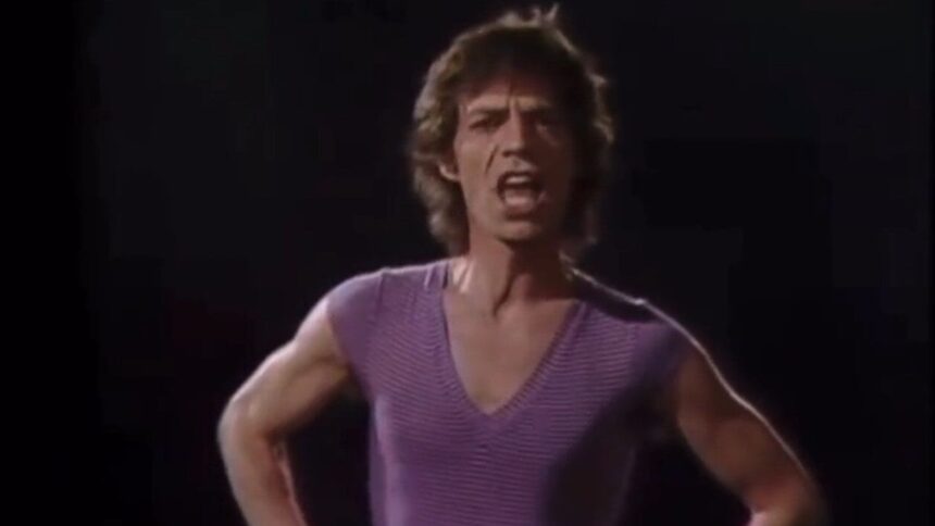 Foto: Mick Jagger. Crédito: vídeo Start Me Up.