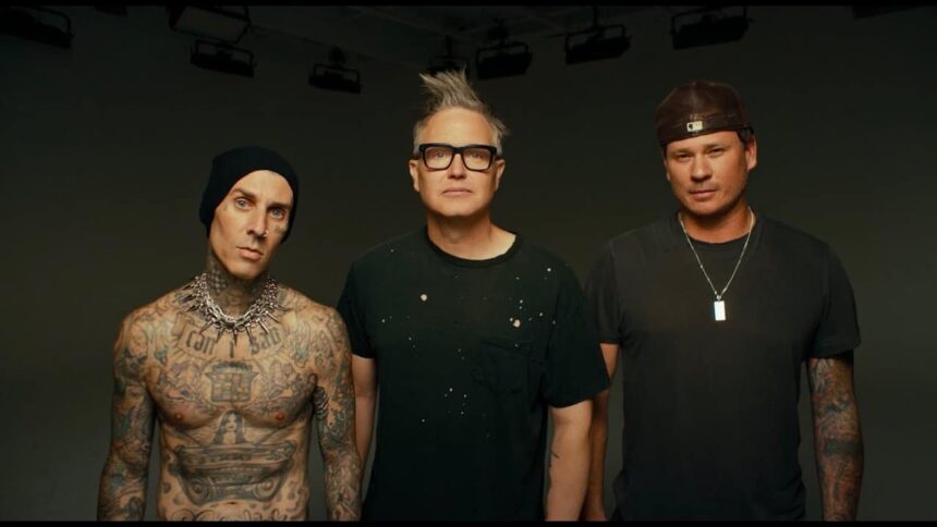 Foto: Blink-182 retirado do clipe de divulgação We're Coming.