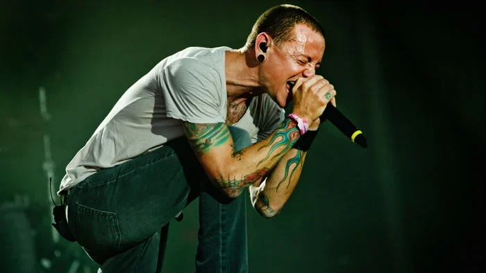 Foto: Chester Bennington. Crédito: Ben Houdjik.