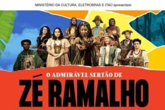 Cartaz do espetáculo O admirável sertão de Zé Ramalho.