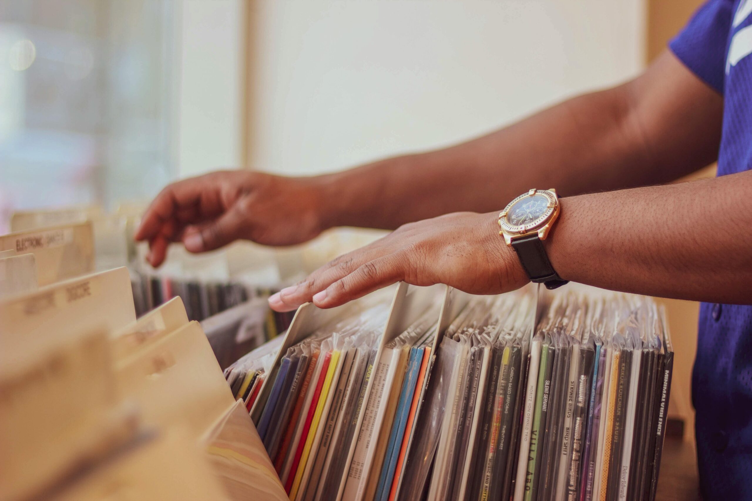 Foto: Discos de Vinil. Crédito: Eduardo Romero/Pexels