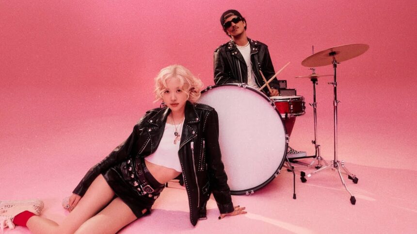 Foto: Rosé e bruno Mars. Crédito: retirado do clipe APT.