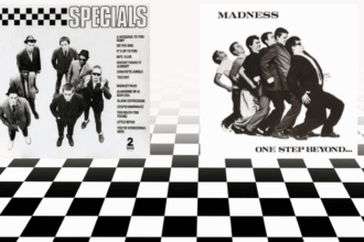 Capas dos discos Specials e One Step Beyond, lançados no mesmo dia em 1979.