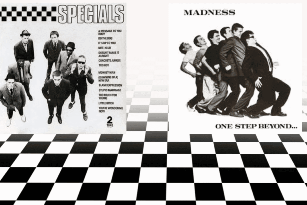 Capas dos discos Specials e One Step Beyond, lançados no mesmo dia em 1979.