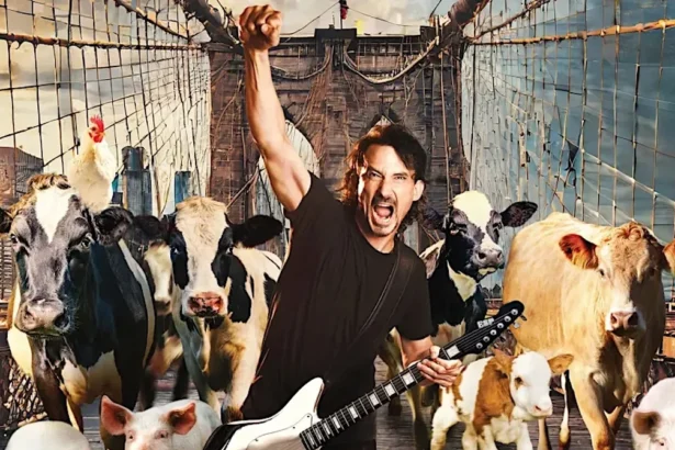 Foto: Joe Duplantier do Gojira. Crédito: Mathew Salacuse,