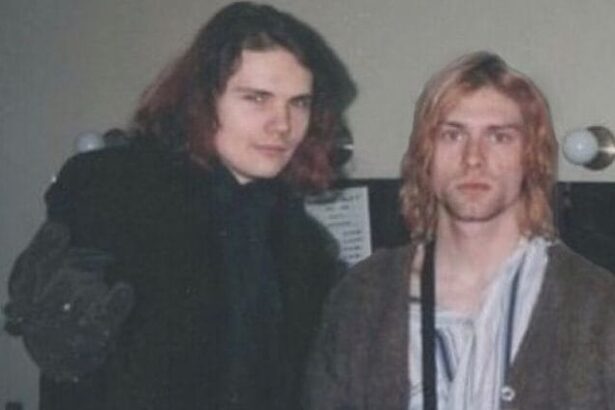 Foto: Billy Corgan e Kurt Cobain. Crédito: Divulgação.