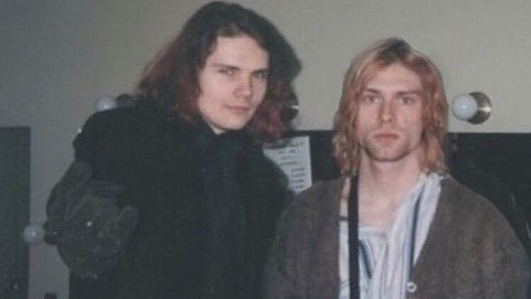 Foto: Billy Corgan e Kurt Cobain. Crédito: Divulgação.