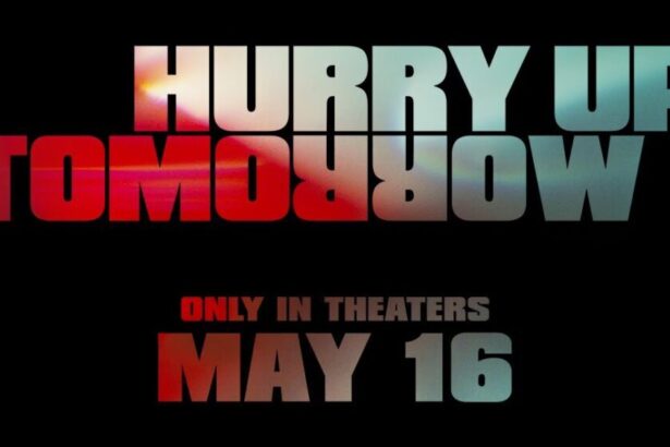 Cartaz Hurry Up Tomorrow