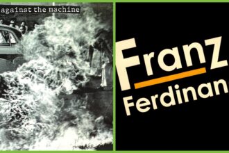 Capas dos álbuns autointitulados de Rage Against The Machine e Franz Ferdinand e
