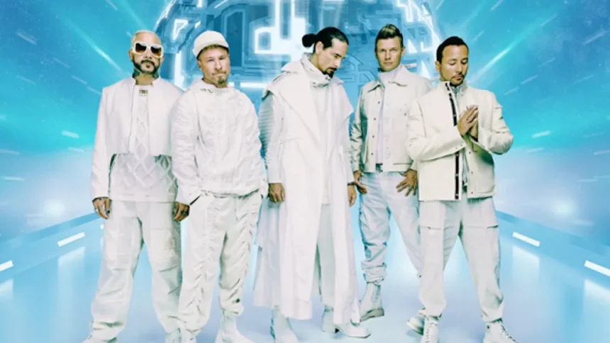 Foto: Backstreet Boys no Sphere. Crédito: cortesia da Live Nation.