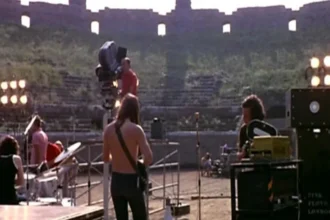 Foto: Pink Floyd no Live at Pompeii.