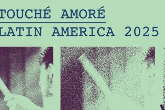 Cartaz Touché Amoré pela América Latina.