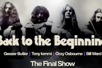 Cartaz Back To The Beginning do Black Sabbath.