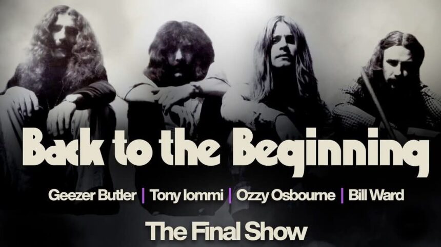 Cartaz Back To The Beginning do Black Sabbath.