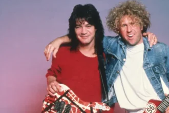 Eddie Van Halen e Sammy Hagar. Crédito: Ross Marino/Getty Images.