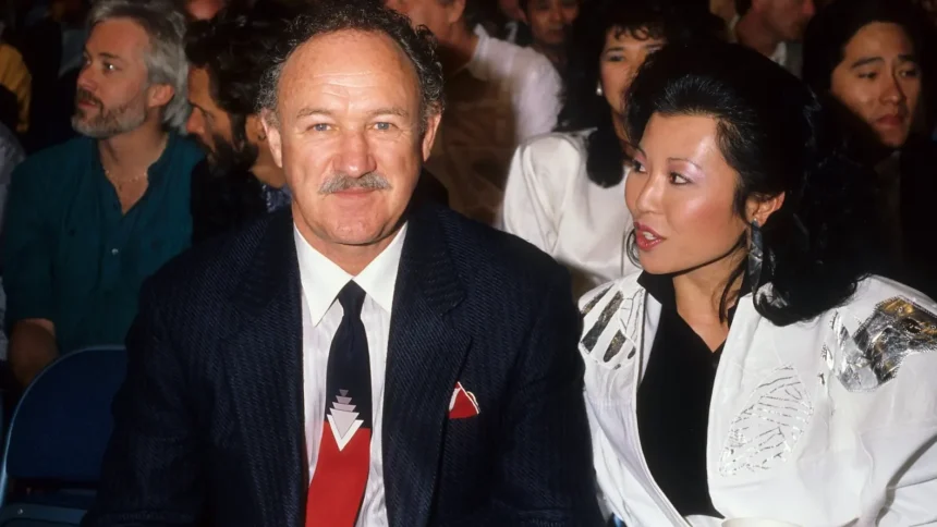 Foto: Gene Hackman e Esposa. Crédito: Coleção Donaldson / Michael Ochs / Getty Images.