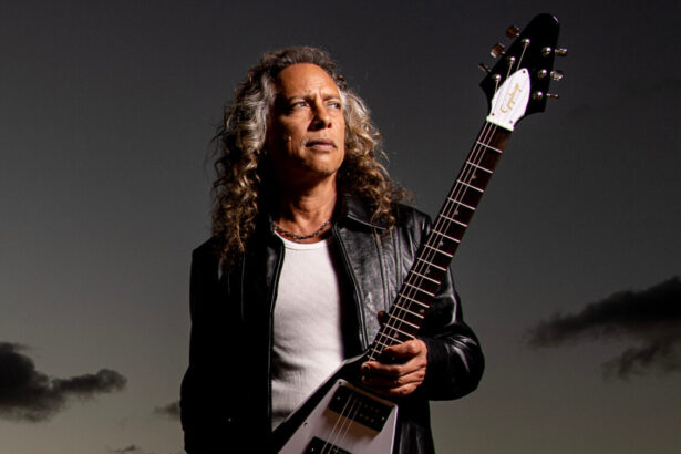 Foto: Kirk Hammett. Crédito: Gibson.