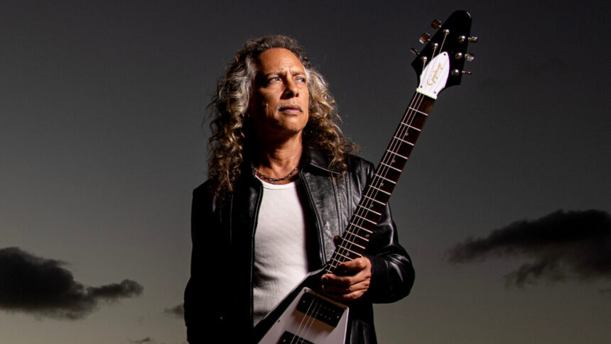 Foto: Kirk Hammett. Crédito: Gibson.