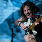 Steve Harris / Iron Maiden. Crédito: Jeff Wheeler / Star Tribune / Getty Images.