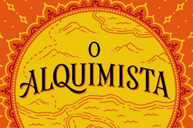 Capa do livro O Alquimista de Paulo Coelho.