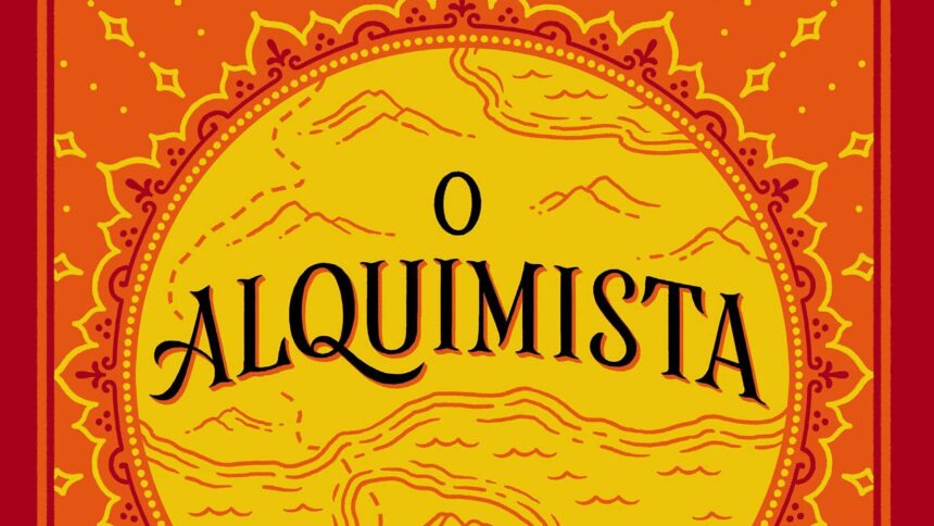 Capa do livro O Alquimista de Paulo Coelho.