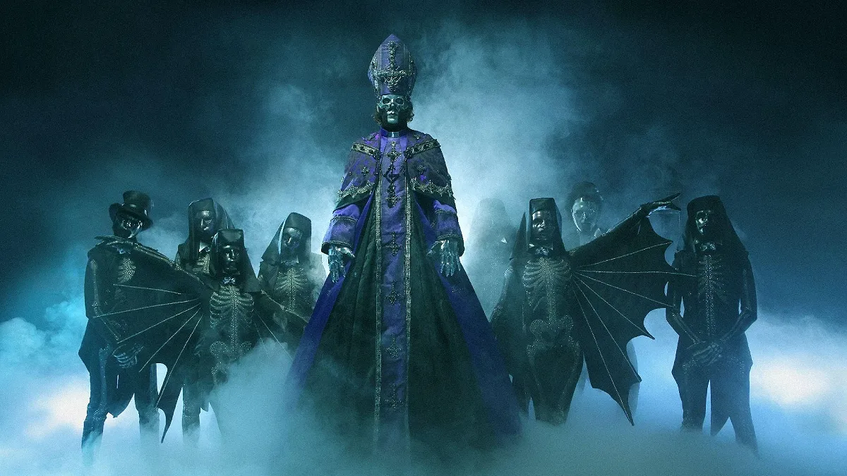 Foto: Divulgação do novo Papa V Perpetua da banda Ghost.