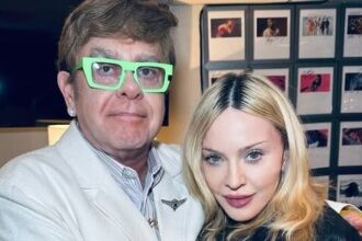 Foto: Elton John e Madonna. Crédito: Instagram Madonna.