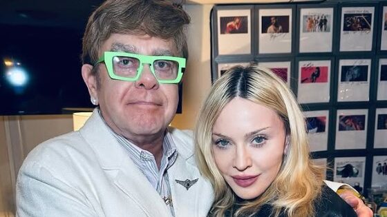 Foto: Elton John e Madonna. Crédito: Instagram Madonna.