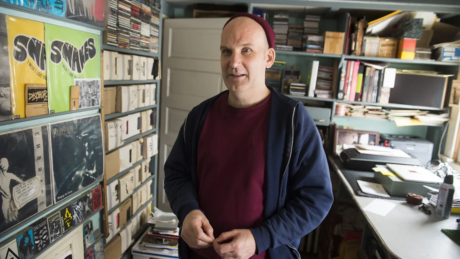 Foto: Ian MacKaye. Crédito: Saul Loeb/AFP/Getty Images.