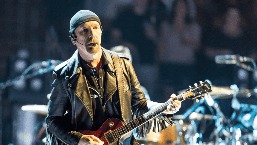 The Edge / U2. Crédito: Moffly via Depositphotos.