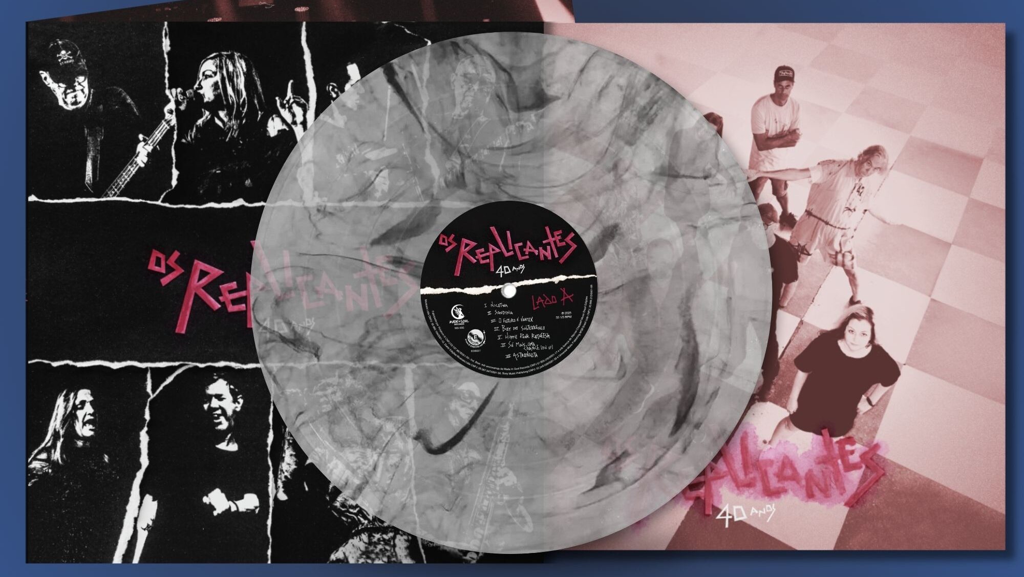 Os Replicantes lançam disco de vinil que eterniza show histórico de 40 anos de carreira