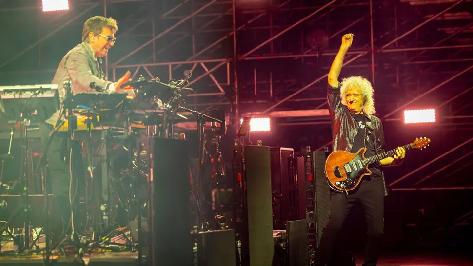 Jean Michael Jarre / Brian May. Crédito: Divulgação.