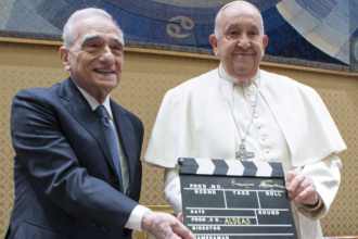 Martin Scorsese / Papa Francisco. Crédito: Mídia do Vaticano.