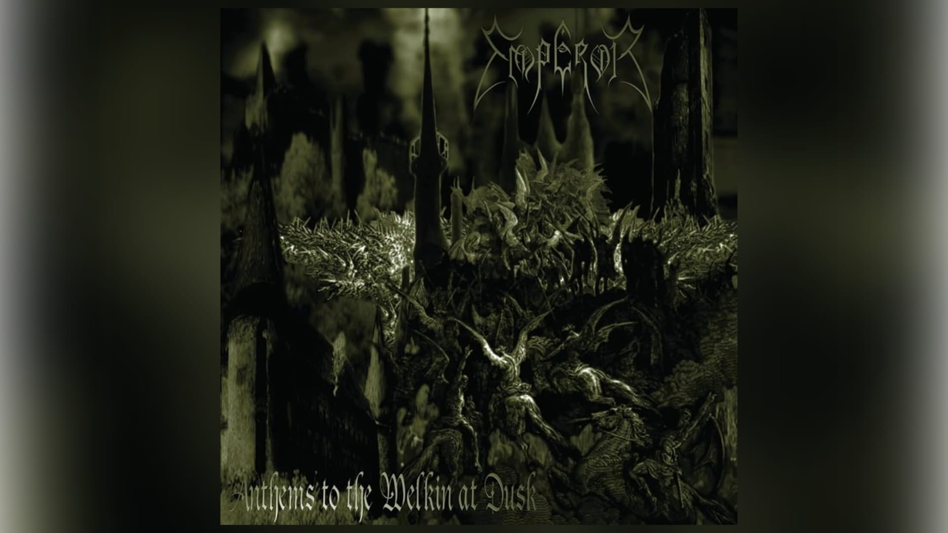Capa do Anthems To The Welkin At Dusk, do Emperor.