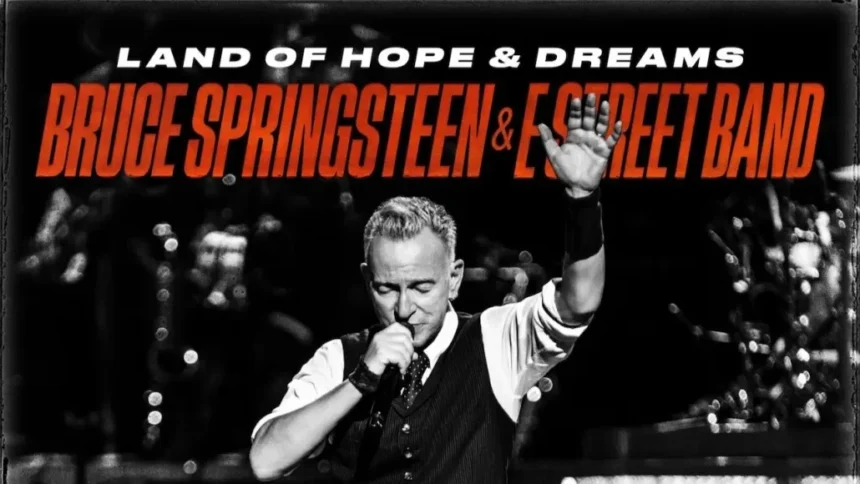 Capa Land of Hope and Dream EP do Bruce Springsteen.