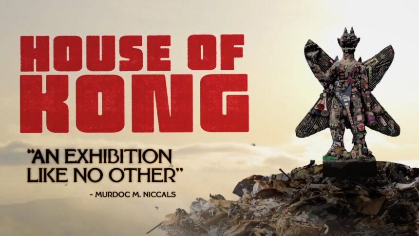 Cartaz exposição House Of Kong do Gorillaz.